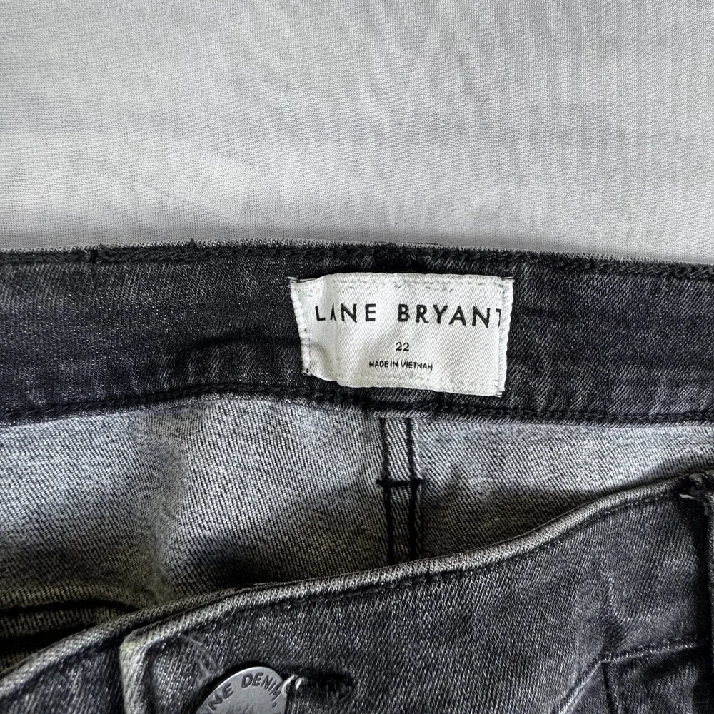 Lane Bryant Womens Boyfriend Jogger Jeans Faded Black Whisker Denim Outdoor 22